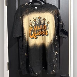 Black and Orange Hallo Queen T-Shirt